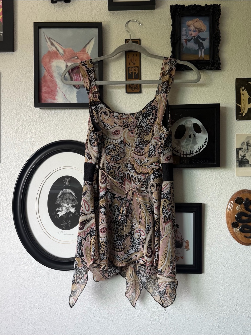vintage y2k fairy paisley blouse - Picture 2 of 3